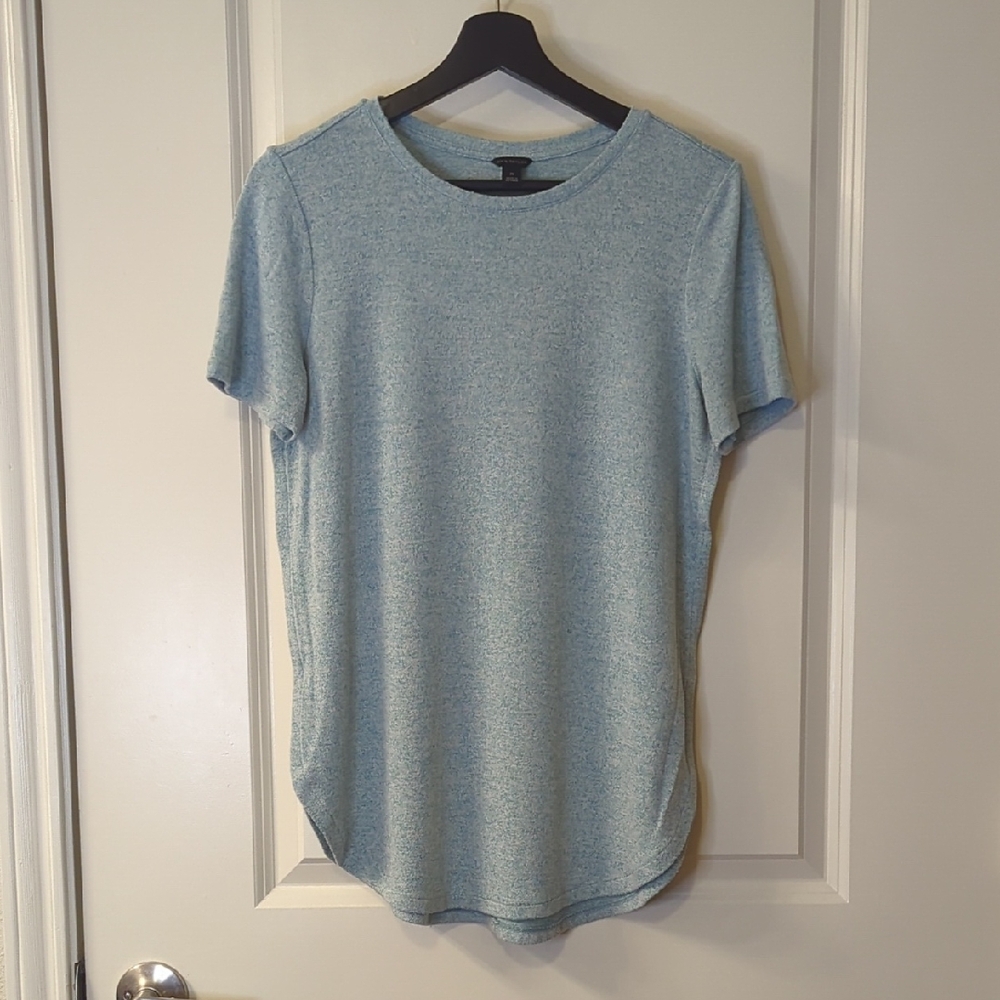 Ann Taylor Light Blue Short Sleeve Tee